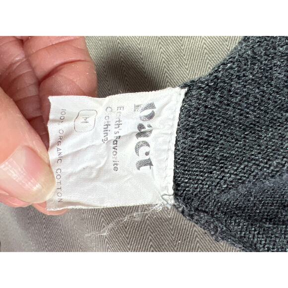 Pact size M sweater gray 100% organic cotton career basics sustainable - Picture 6 of 6